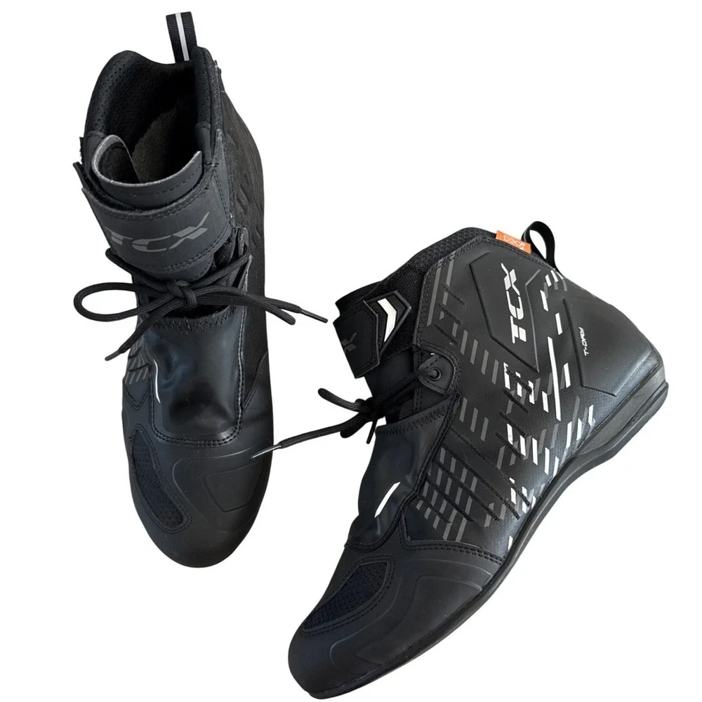 TCX RO4D Waterproof Motorcycle Riding Boots Black White Men's US 11 EU 45 $180